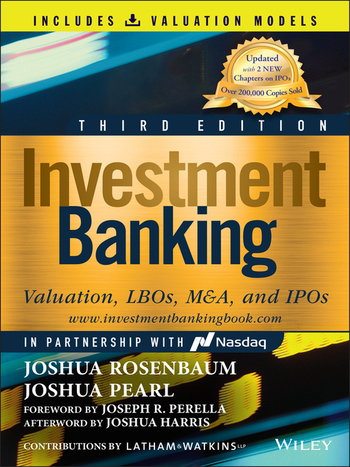 Title details for Investment Banking by Joshua Rosenbaum - Wait list